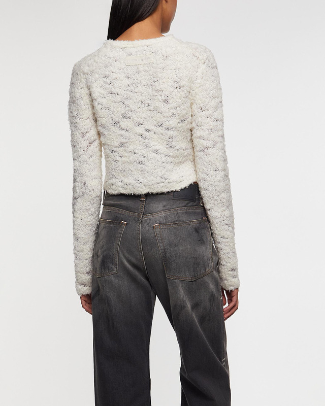 Acne Studios Kofta Open Stitch Bow  Vit S