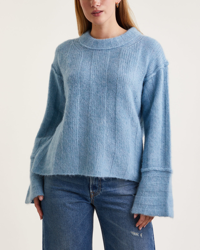 Dagmar Sweater Brushed Alpaca  Celeste XL