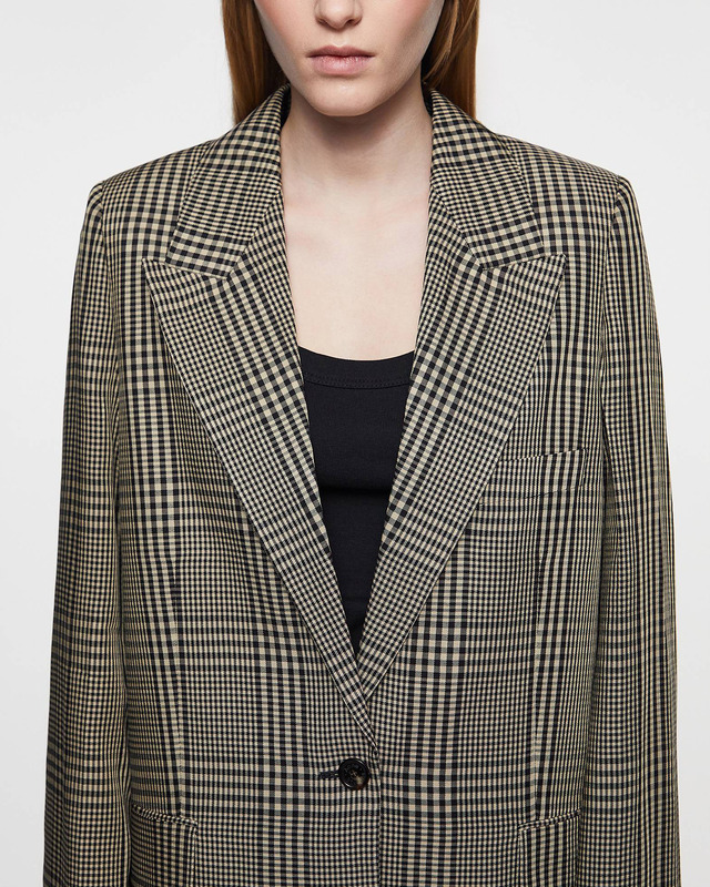 Acne Studios Kavaj Wool Check  Brun 36