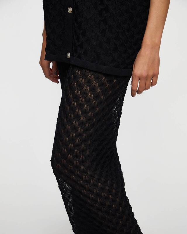 Malina Byxor Alissa Knitted  Svart M