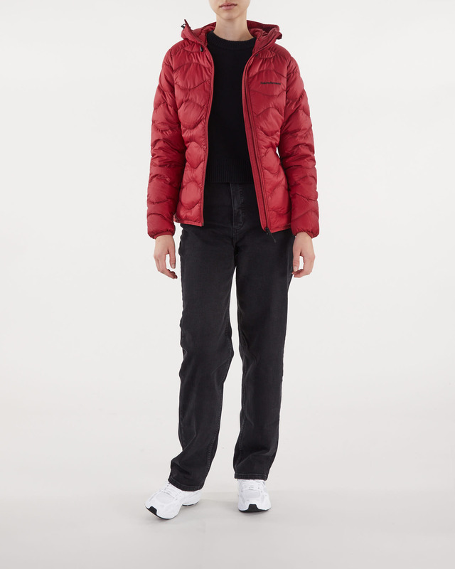 Peak Performance Jacka Helium  Down Hood Jacket Dam Röd XL