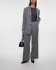 Filippa K Byxor Darcey Wool  Grey melange 34