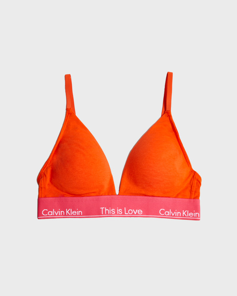 Bra Light Lined Triangle Orange 1