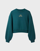 New Balance Tröja Trackside Fleece Crew Grön M