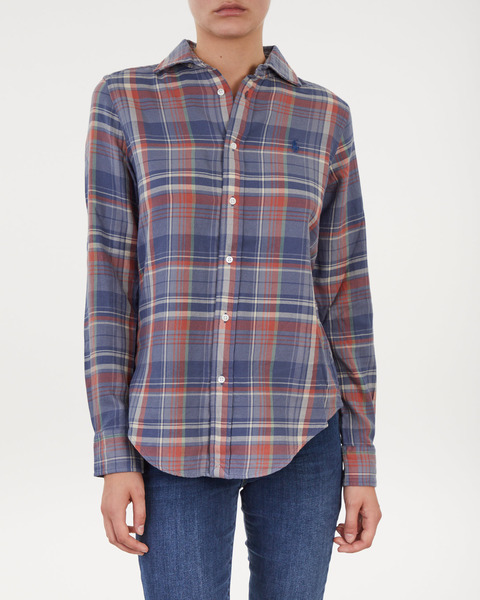 Shirt Georgia Long Sleeve  Blå/grön 1