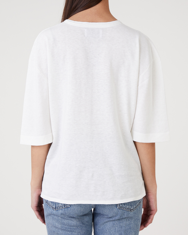ONE and OTHER T-shirt Joey Knitted Tee  Offwhite XL