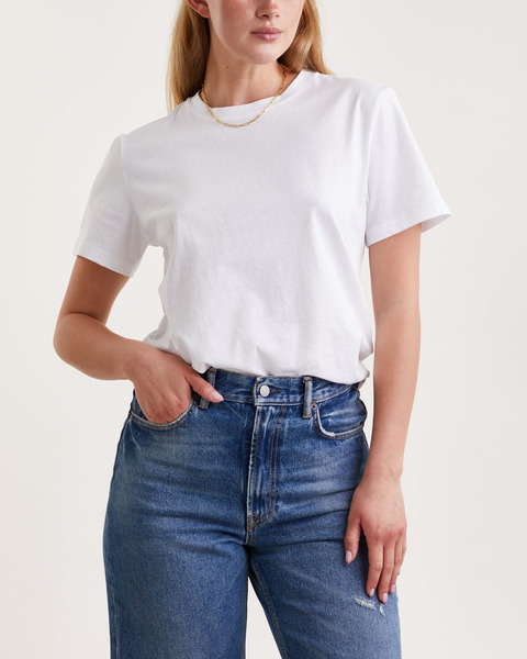 Boyfriend T-shirt Vit 1