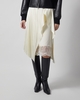 Acne Studios Skirt Layered Satin Cream 34