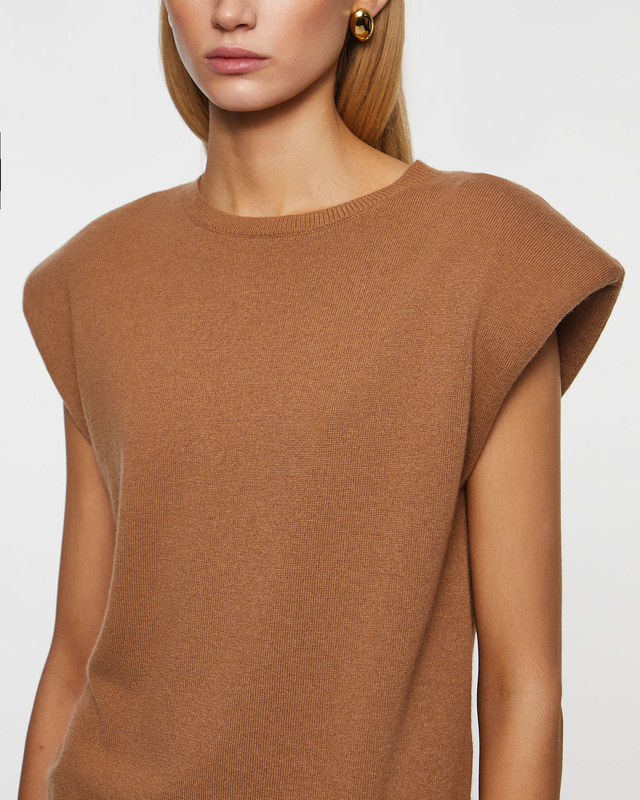 Wakakuu Icons Top Lucca Wool Cashmere Camel S