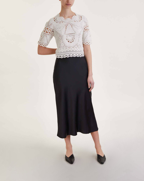 Hand croched top  Vit 2