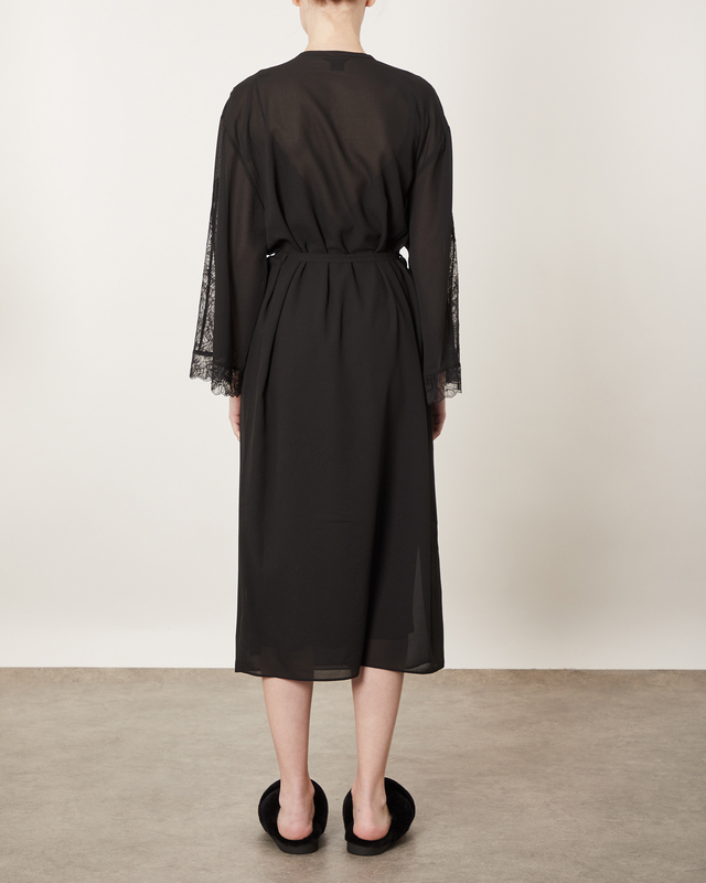 Calvin Klein Morgonrock Svart M-L