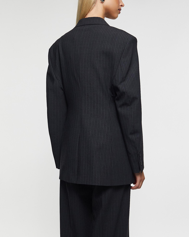 Filippa K Blazer Hourglass Pinstripe  Anthracite 40