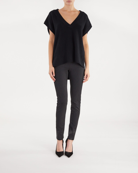 Leggings Melange Gabardine Stretch Mörkgrå 2