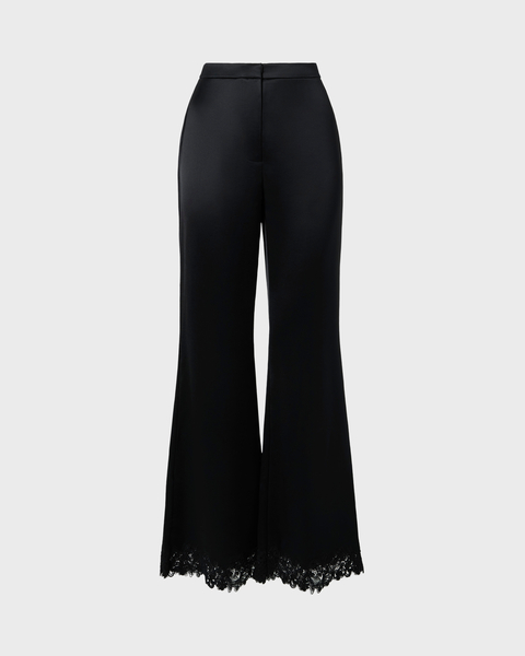 Bukser Marine Satin Lace Hem Black 1