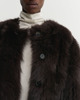 Almada Frakke Gemma Fur Leather Chocolate M