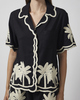 Malina Skjorte Armida Embroidered Black 34