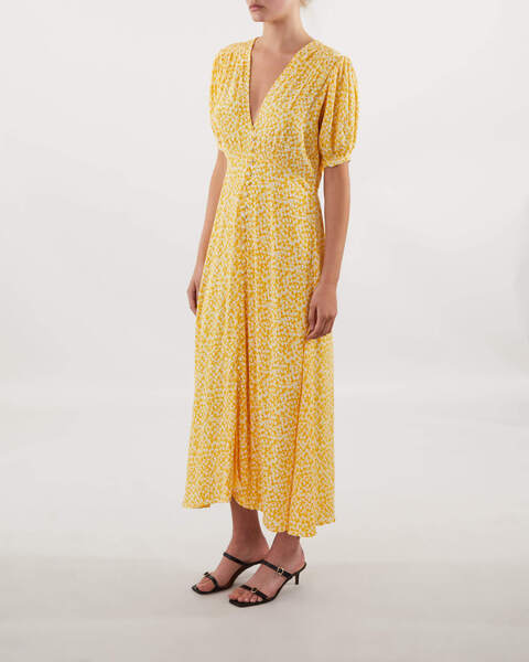 Dress Bellavista Midi Yellow 2