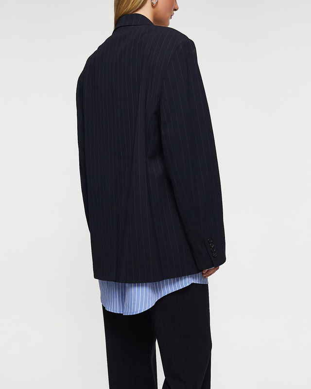 Acne Studios Kavaj Fluid Shirt Pinstripe Navy 32
