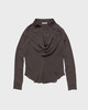Acne Studios Blouse Cowl Collar Silk Granit 36