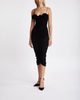 Magda Butrym Ruched ruffle midi dress Black FR 40 (EUR 38)
