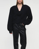 ROTATE Birger Christensen Tröja Knit Cropped Cardigan Svart 34