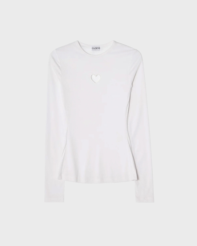 CLOEYS Topp Tight Long Sleeve White XS