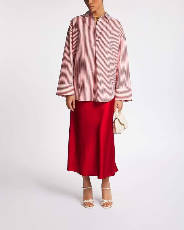 By Malene Birger Skjorta Derris Röd/vit 34