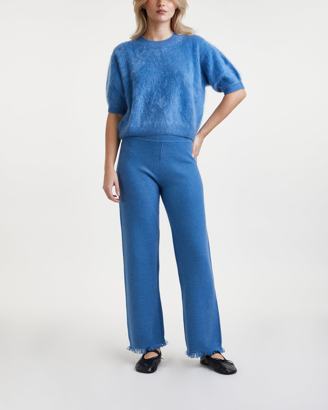 LISA YANG Byxor Layla Cashmere Blå 2 (M-L)