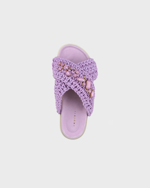 Inuikii Sandal Woven Stones  Lila EUR 38