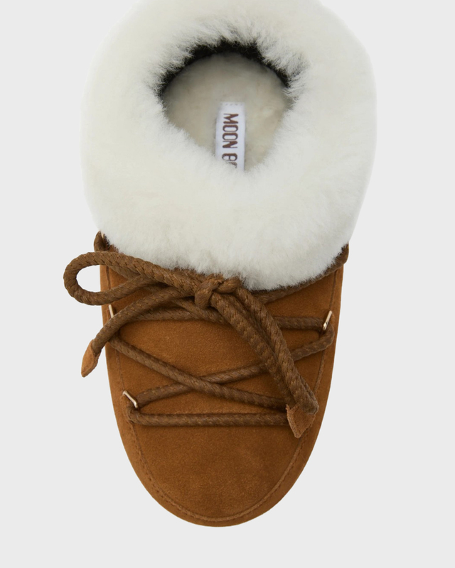 Moon Boot Sko med åpen hæl MB EVX Suede Cognac 37/38