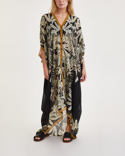 Klänning Kaftan Agave Jungle Svart/beige  ONESIZE 1