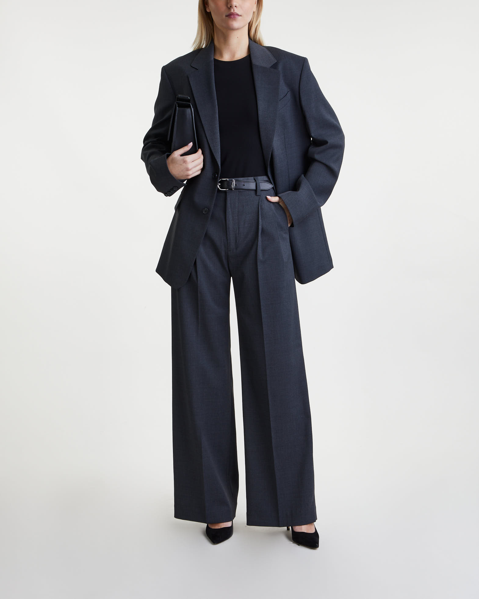 Filippa K Pants Darcey Wool  Dark grey 36