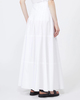 Max Mara Studio Skjørt Long Cotton Poplin White IT 44 (EUR M-L)