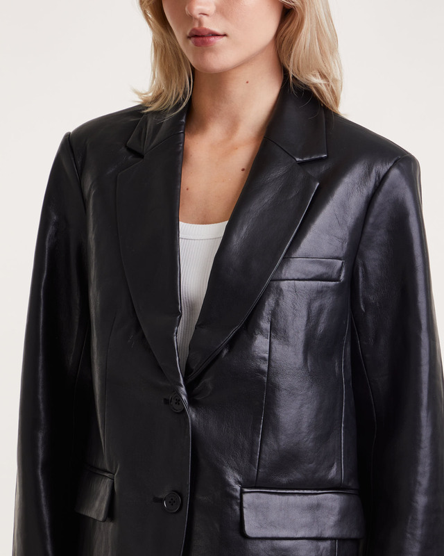 Anine Bing Kavaj Classic Recycled Leather  Svart XS