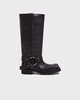 Acne Studios Buckle Läder Boots Svart EUR 38