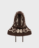 Moncler Balaklava Jacquard Sequin Brun ONESIZE