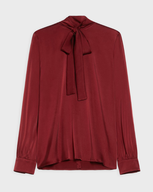 Max Mara Studio Blus Marat Shirt Bordeaux IT 46 (EUR 40)
