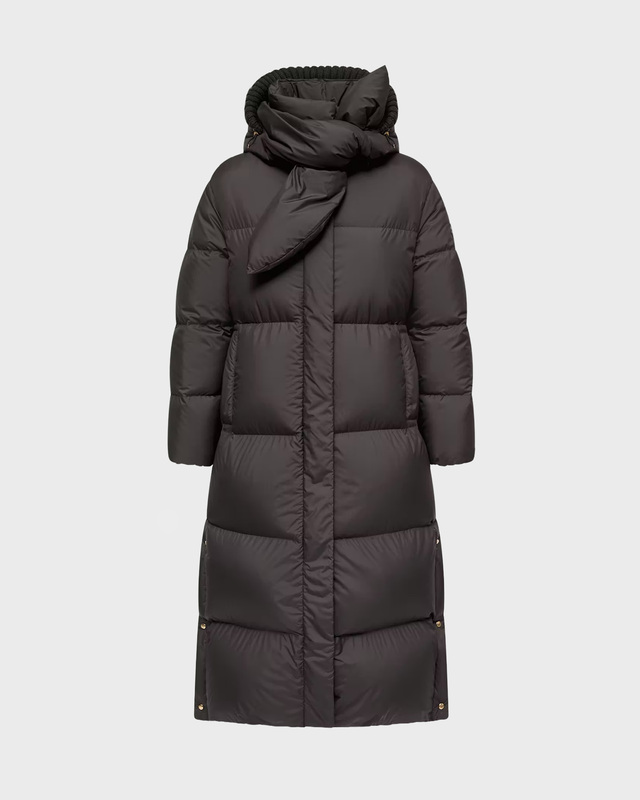 Moncler Lång kappa Ornement Black MONCLER 1 (S)