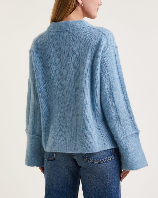 Dagmar Sweater Brushed Alpaca  Celeste XL