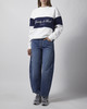 Sporty & Rich Tröja Signature Logo Block Crewneck Vit L