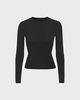 Skims Langærmet T-shirt Fits Everybody Onyx 861