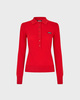 ROTATE  Poloskjorte Wool Longsleeve Red XS