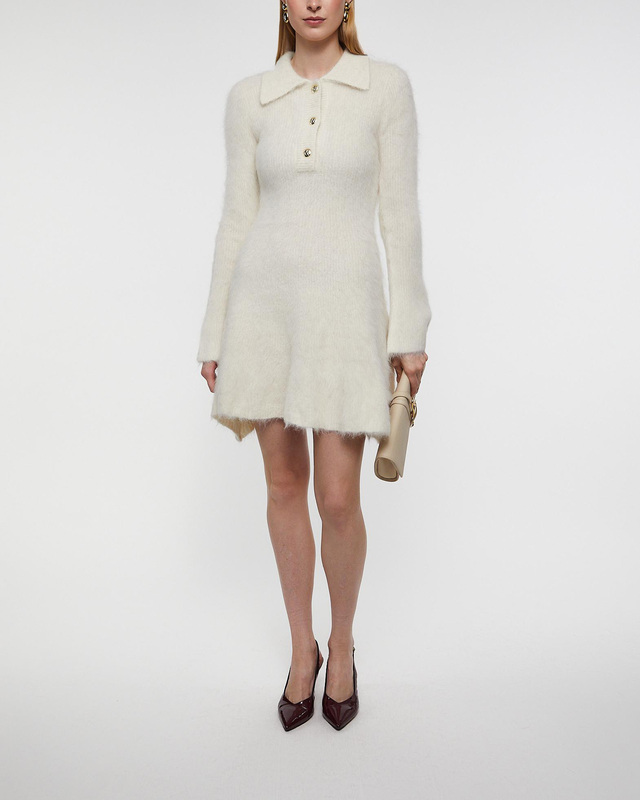 Malina Dress Emelise Aplaca Blend Knitted Mini Vanilla S