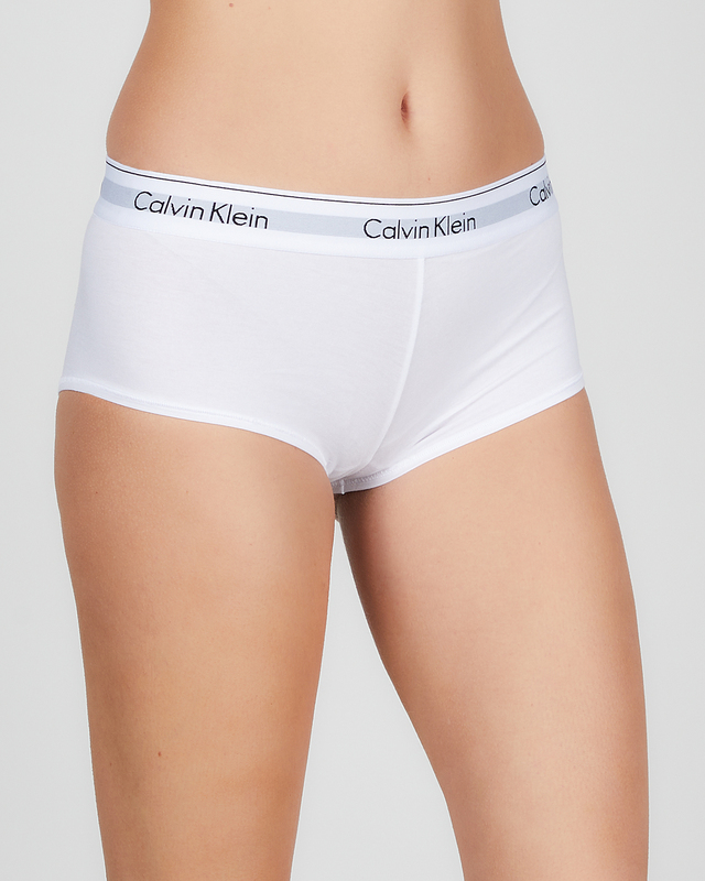 Calvin Klein Trosa Boy Shorts Vit S