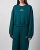 New Balance Tröja Trackside Fleece Crew Grön M