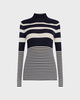 Moncler Tröja Turtleneck Wool  Mörkblå XS