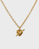 Maria Nilsdotter Halsband Tiny Tuvstarr's Heart  Guld ONESIZE