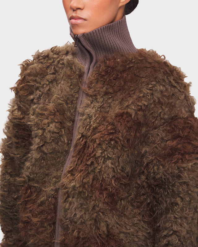 Acne Studios Jacket Furry Relaxed Brun XS