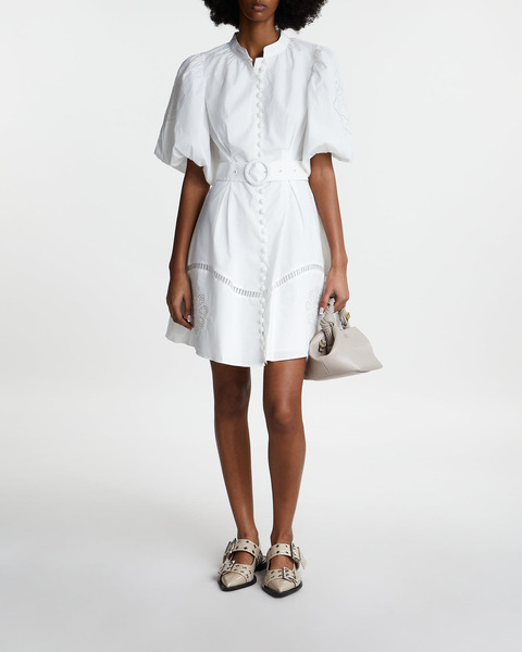 Dress Allie Pouf Sleeve Mini White 2