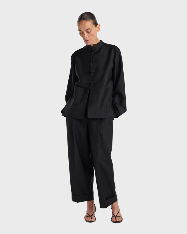 RÓHE Jacket Pankou Closure Black 34